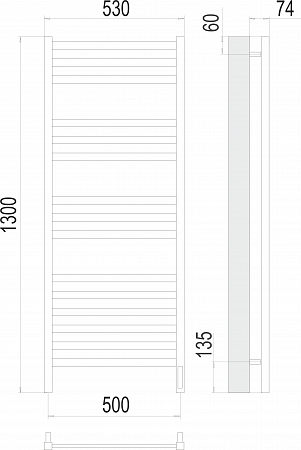 Енисей П15 500х1300 электро Полотенцесушитель TERMINUS Северск - фото 3 Енисей П15 500х1300 электро Полотенцесушитель TERMINUS Северск - фото 3