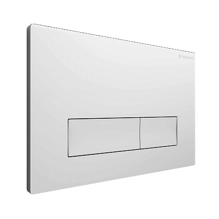 Клавиша смыва для инсталляции Terminus Классик кнопка прямоугольник цвет белый Северск - фото 2
