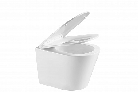 Подвесной унитаз безободковый Terminus Классик S 515х355 белый Северск - фото 5