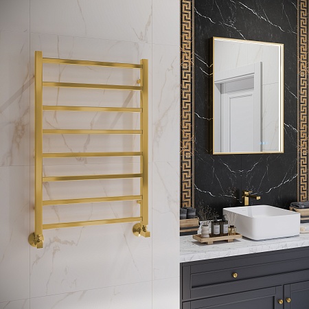 Ватикан П8 500х800 Полотенцесушитель TERMINUS Брашированное золото Северск - фото 3