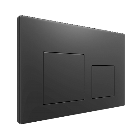 Клавиша смыва для инсталляции Terminus Классик кнопка квадрат цвет  воронёная сталь Северск - фото 2