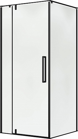 Душевой уголок распашной Terminus Альба 03 900х900х2200  квадрат чёрный Северск - фото 1