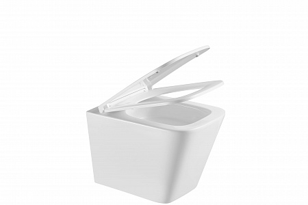 Подвесной унитаз безободковый Terminus Ватикан 490х340 белый Северск - фото 9