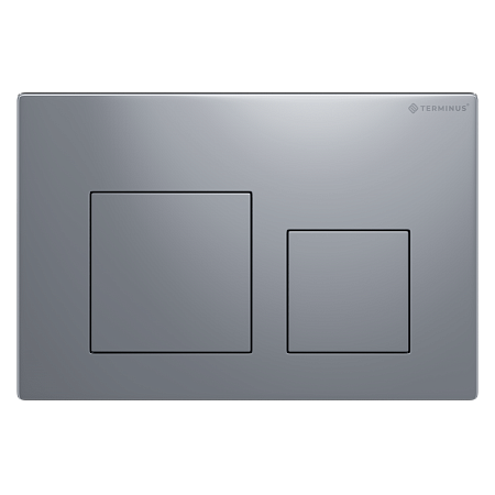 Клавиша смыва для инсталляции Terminus Классик кнопка квадрат цвет  хром Северск - фото 1