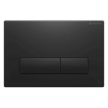 Клавиша смыва для инсталляции Terminus Классик кнопка прямоугольник цвет чёрный матовый Северск - фото 1