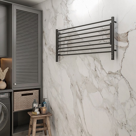 Горизонт П8 1200х600 электро КС ЧЕРНЫЙ МУАР Полотенцесушитель TERMINUS Северск - фото 3