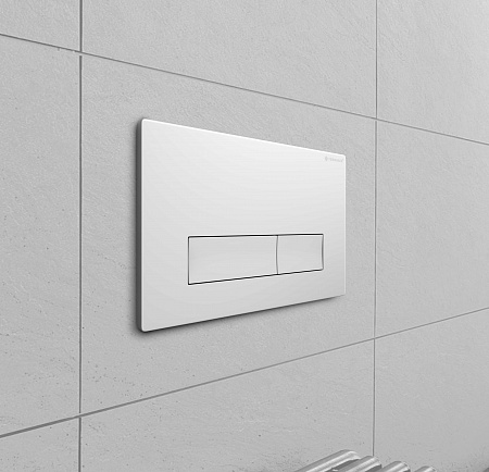 Клавиша смыва для инсталляции Terminus Классик кнопка прямоугольник цвет белый Северск - фото 3